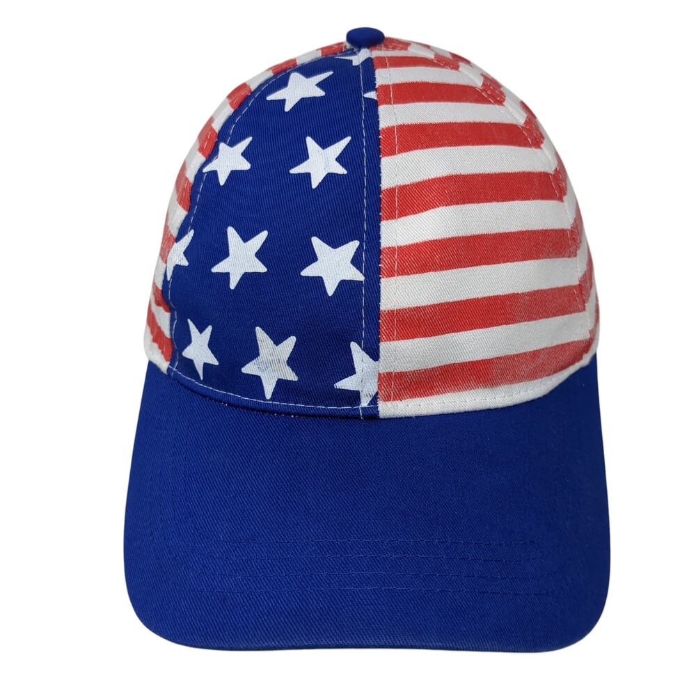 USA Flag Stars & Stripes Snapback Cap Multicolor OS Adjustable Patriotic Gertex
